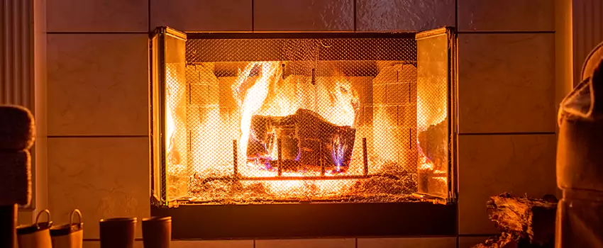 Mendota Hearth Landscape Fireplace Installation in East Haven, Connecticut