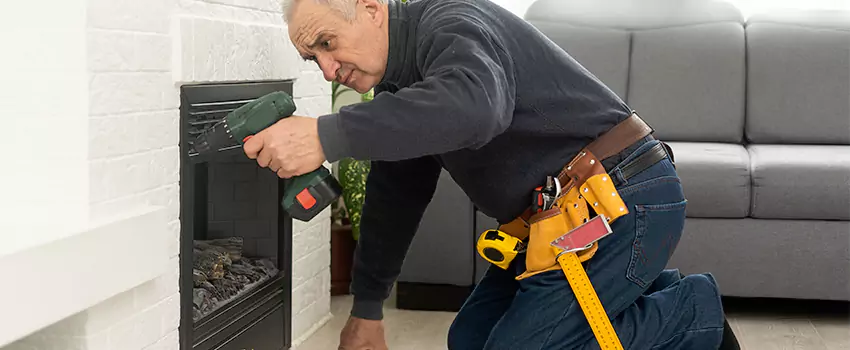 New Indoor Fireplace Installation in East Haven, Connecticut