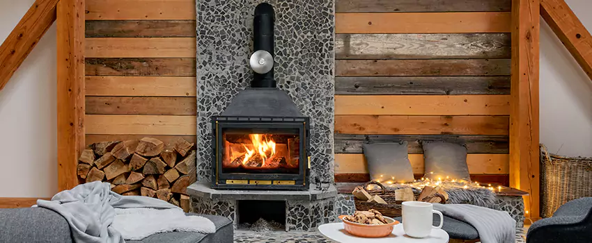 Thelin Hearth Products Direct Vent Gas Stove Fireplace Inspection in East Haven, Connecticut